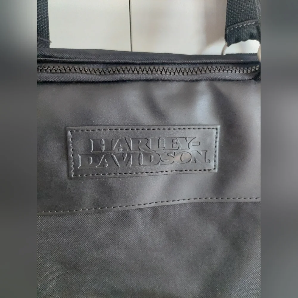 Harley-Davidson Duffle bag zip around Brandnew Moto Travel Canvas Leather